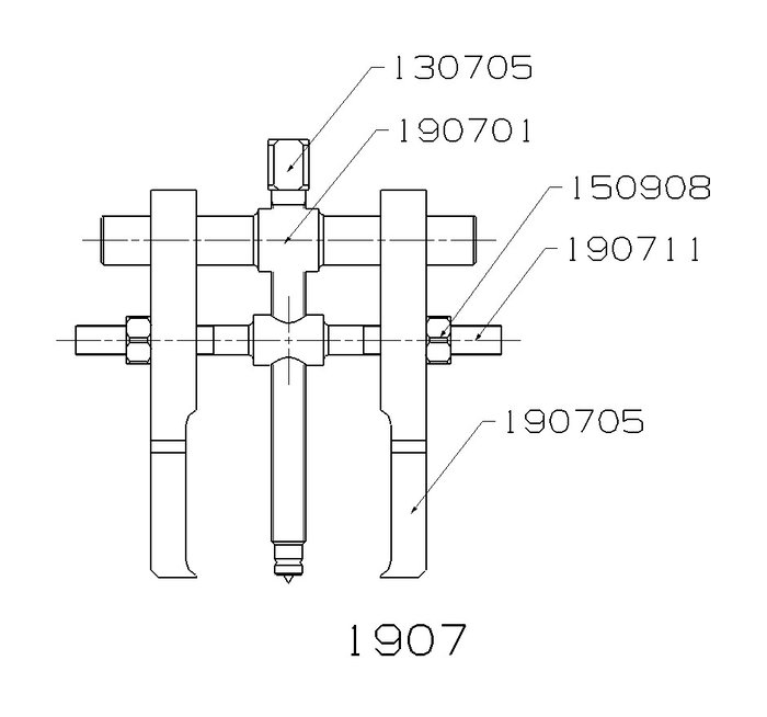 Forza Separador de Rodamientos Serie 1900 Ø59-245 mm